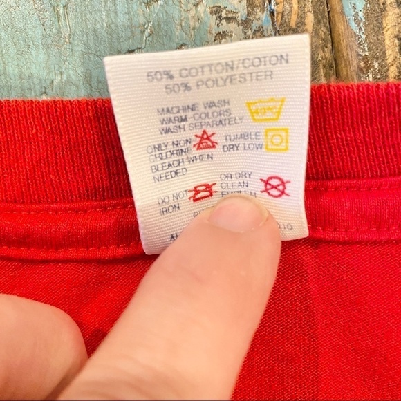 Vintage T Shirt XL Fire Walker Trails Of Fire Jerzees Made In USA Red - Picture 5 of 7